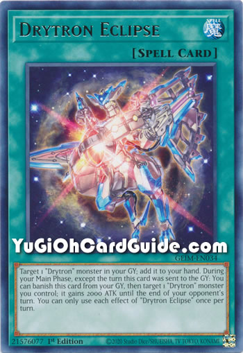 Yu-Gi-Oh Card: Drytron Eclipse