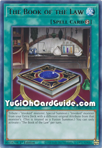 Yu-Gi-Oh Card: The Book of the Law