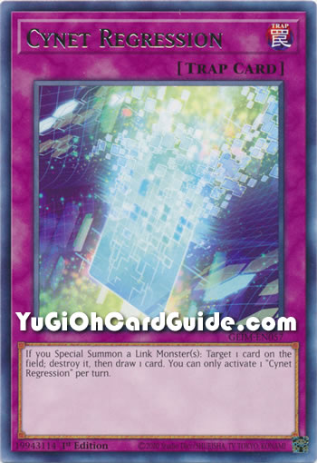 Yu-Gi-Oh Card: Cynet Regression