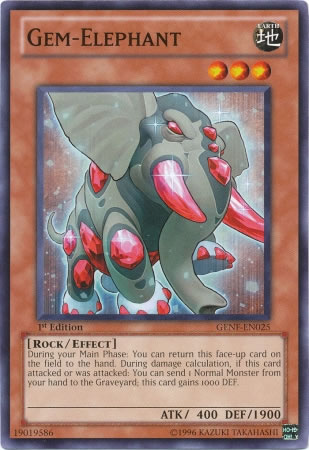 Yu-Gi-Oh Card: Gem-Elephant