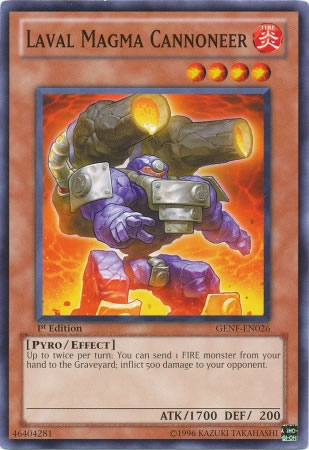 Yu-Gi-Oh Card: Laval Magma Cannoneer