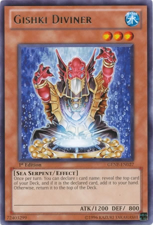 Yu-Gi-Oh Card: Gishki Diviner