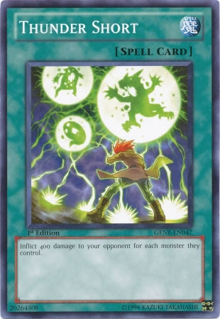 Yu-Gi-Oh Card: Thunder Short