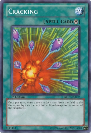 Yu-Gi-Oh Card: Cracking