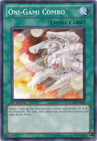 Yu-Gi-Oh Card: Oni-Gami Combo