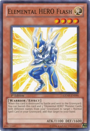 Yu-Gi-Oh Card: Elemental HERO Flash
