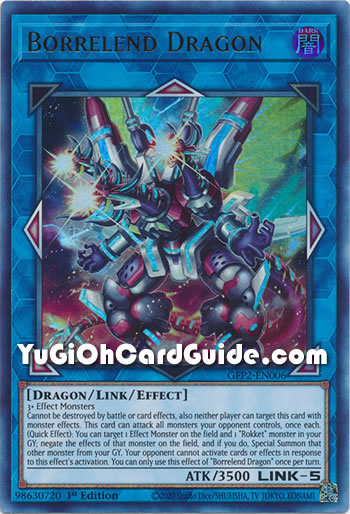 Yu-Gi-Oh Card: Borrelend Dragon
