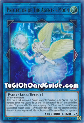 Yu-Gi-Oh Card: Protector of The Agents - Moon
