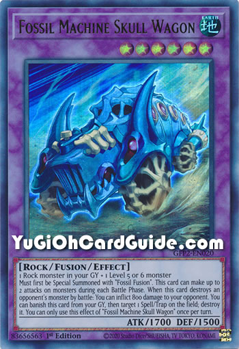 Yu-Gi-Oh Card: Fossil Machine Skull Wagon