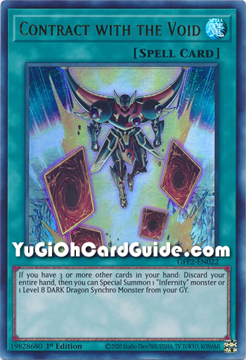 Yu-Gi-Oh Card: Contract with the Void