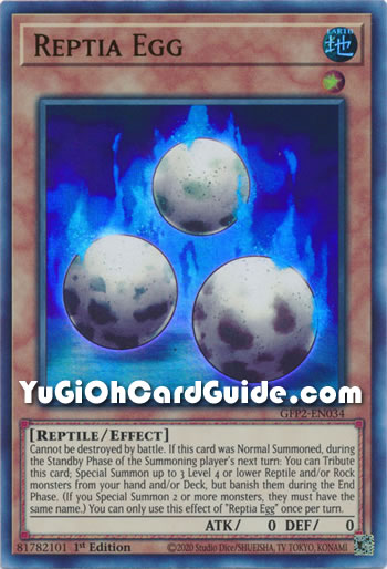 Yu-Gi-Oh Card: Reptia Egg