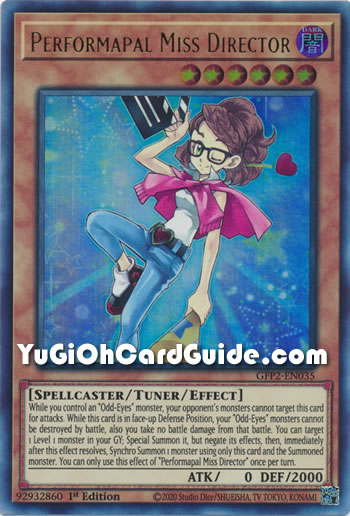 Yu-Gi-Oh Card: Performapal Miss Director