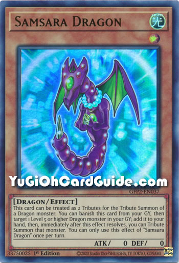 Yu-Gi-Oh Card: Samsara Dragon