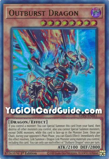 Yu-Gi-Oh Card: Outburst Dragon