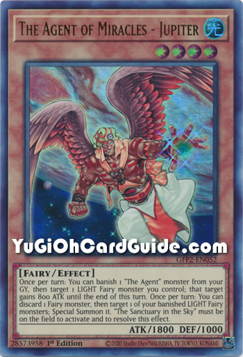 Yu-Gi-Oh Card: The Agent of Miracles - Jupiter