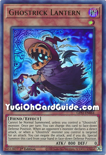 Yu-Gi-Oh Card: Ghostrick Lantern