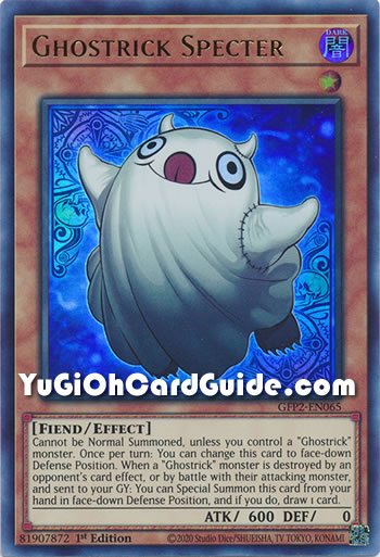 Yu-Gi-Oh Card: Ghostrick Specter
