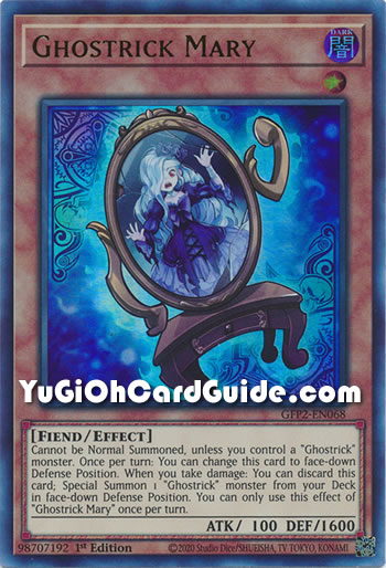 Yu-Gi-Oh Card: Ghostrick Mary