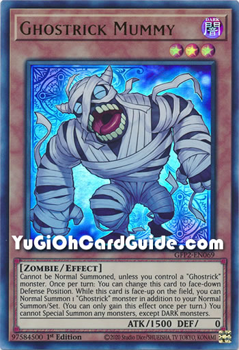 Yu-Gi-Oh Card: Ghostrick Mummy