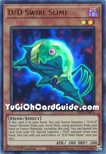 Yu-Gi-Oh Card: D/D Swirl Slime