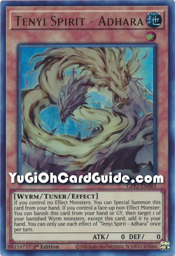 Yu-Gi-Oh Card: Tenyi Spirit - Adhara