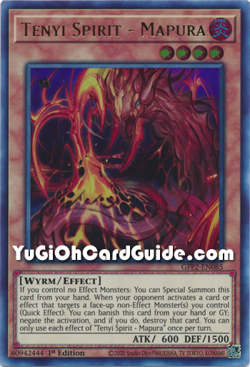 Yu-Gi-Oh Card: Tenyi Spirit - Mapura