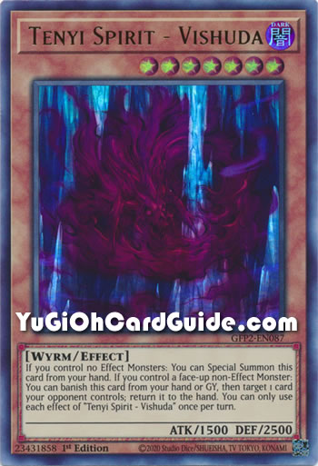 Yu-Gi-Oh Card: Tenyi Spirit - Vishuda