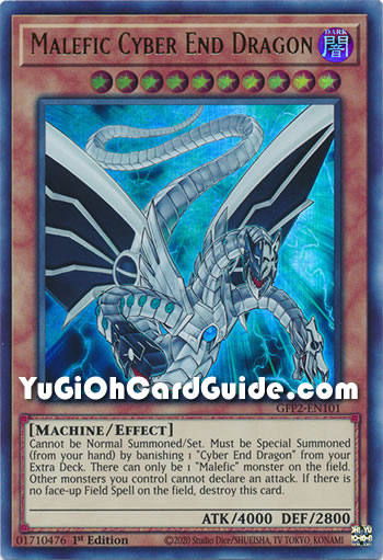 Yu-Gi-Oh Card: Malefic Cyber End Dragon
