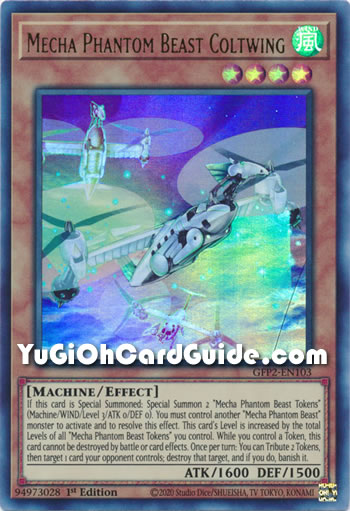 Yu-Gi-Oh Card: Mecha Phantom Beast Coltwing