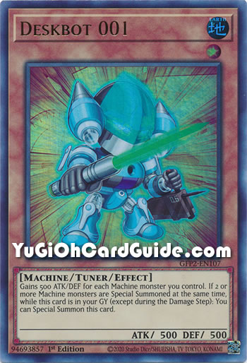Yu-Gi-Oh Card: Deskbot 001