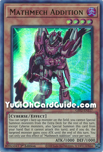 Yu-Gi-Oh Card: Mathmech Addition