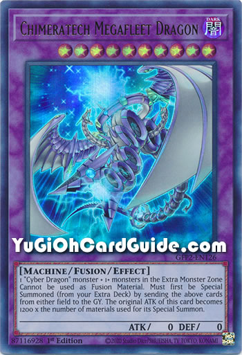 Yu-Gi-Oh Card: Chimeratech Megafleet Dragon