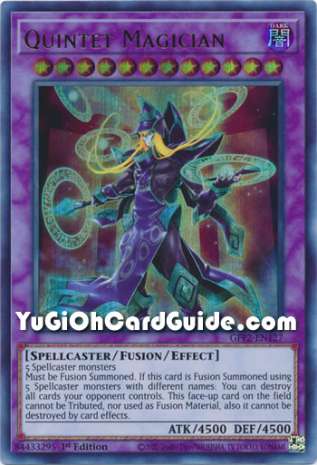 Yu-Gi-Oh Card: Quintet Magician