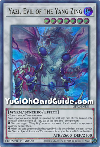 Yu-Gi-Oh Card: Yazi, Evil of the Yang Zing