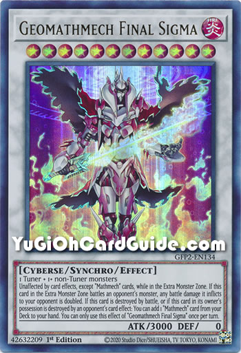 Yu-Gi-Oh Card: Geomathmech Final Sigma