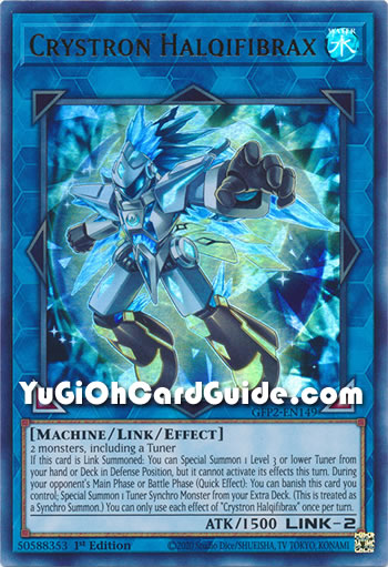 Yu-Gi-Oh Card: Crystron Halqifibrax