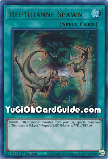 Yu-Gi-Oh Card: Reptilianne Spawn