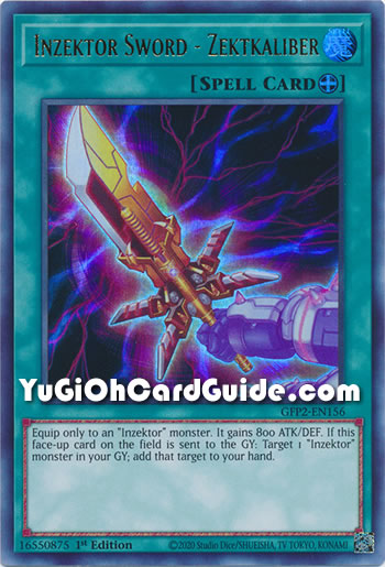 Yu-Gi-Oh Card: Inzektor Sword - Zektkaliber
