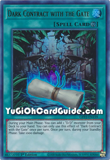 Yu-Gi-Oh Card: Dark Contract with the Gate