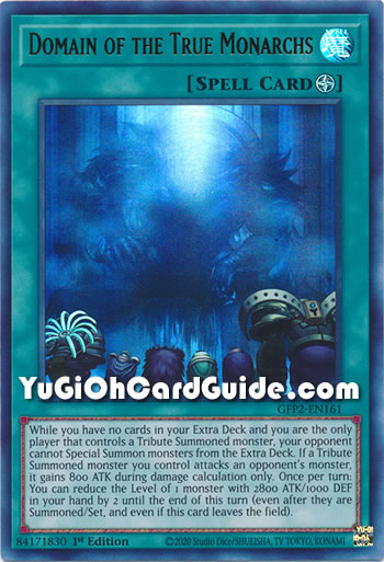 Yu-Gi-Oh Card: Domain of the True Monarchs