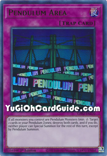 Yu-Gi-Oh Card: Pendulum Area