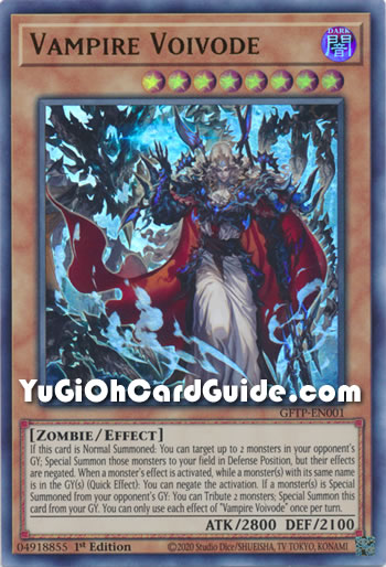 Yu-Gi-Oh Card: Vampire Voivode