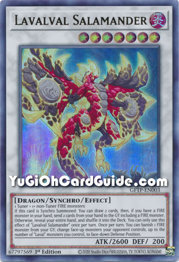 Yu-Gi-Oh Card: Lavalval Salamander