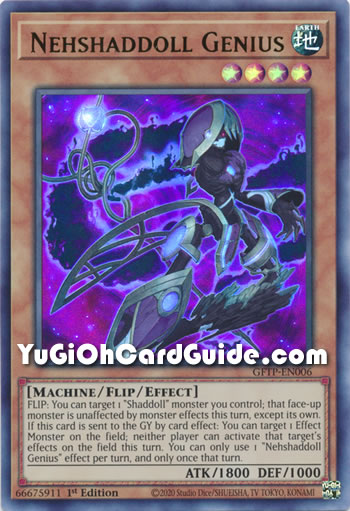 Yu-Gi-Oh Card: Nehshaddoll Genius