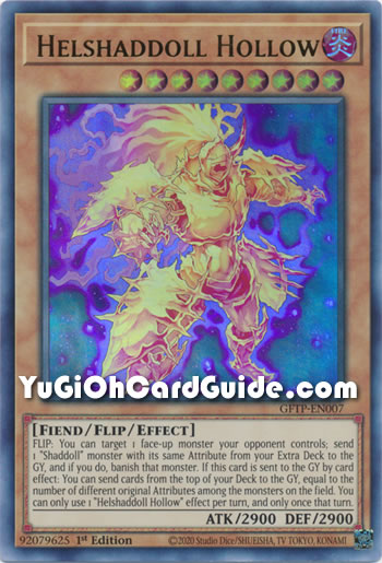 Yu-Gi-Oh Card: Helshaddoll Hollow