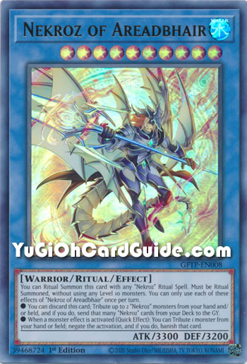 Yu-Gi-Oh Card: Nekroz of Areadbhair