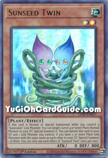 Yu-Gi-Oh Card: Sunseed Twin
