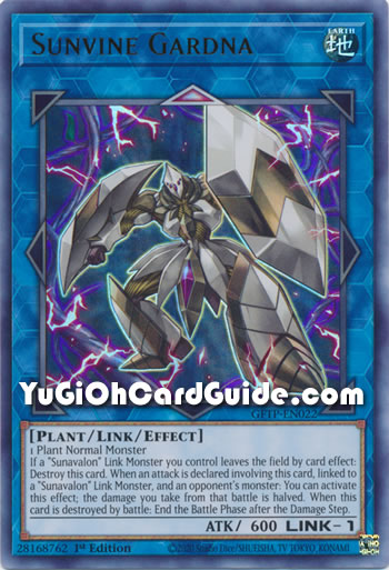 Yu-Gi-Oh Card: Sunvine Gardna