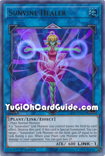 Yu-Gi-Oh Card: Sunvine Healer