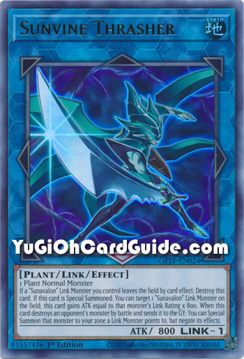 Yu-Gi-Oh Card: Sunvine Thrasher